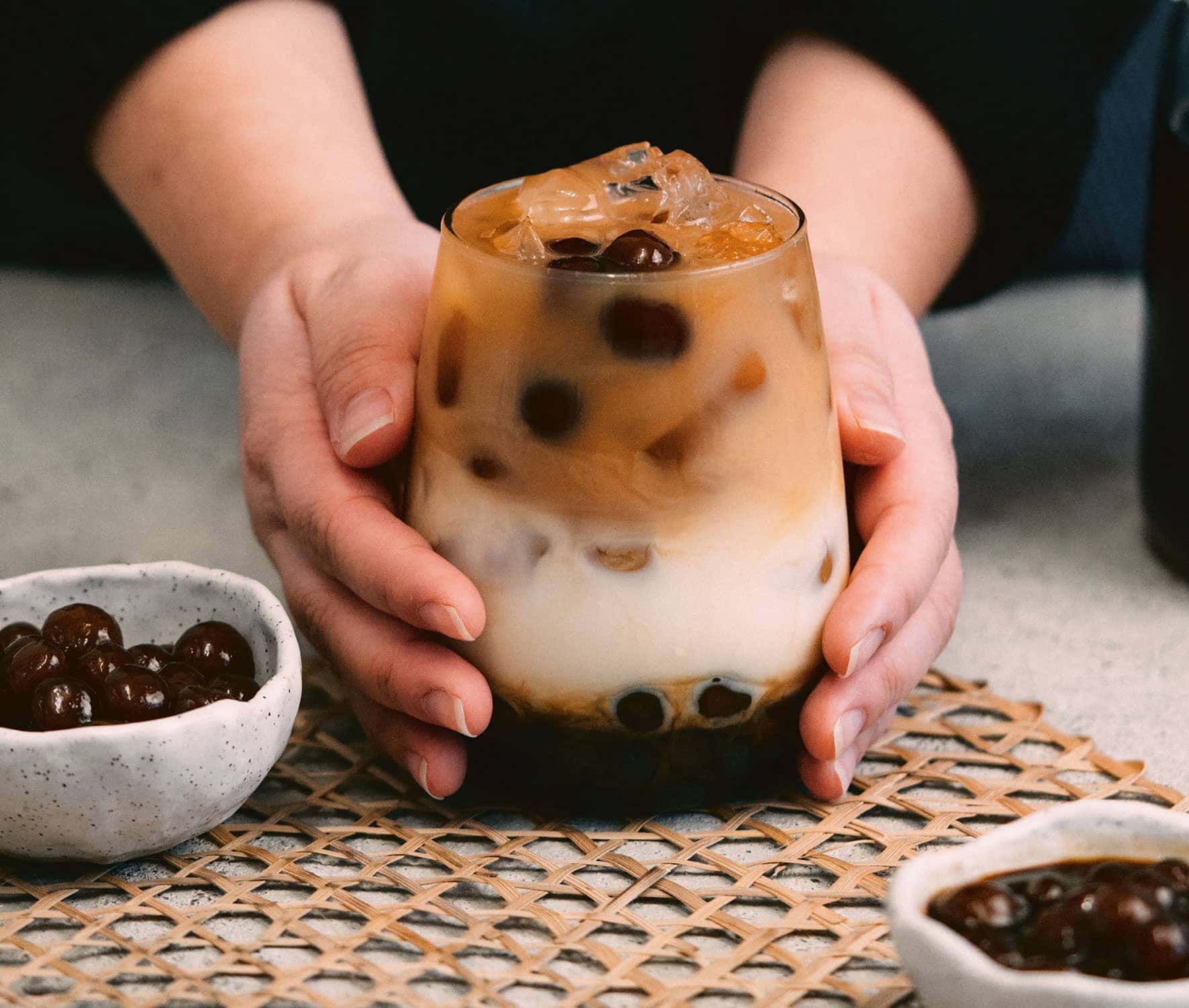 Brown Sugar Milk Tea With Handmade Boba Pearls