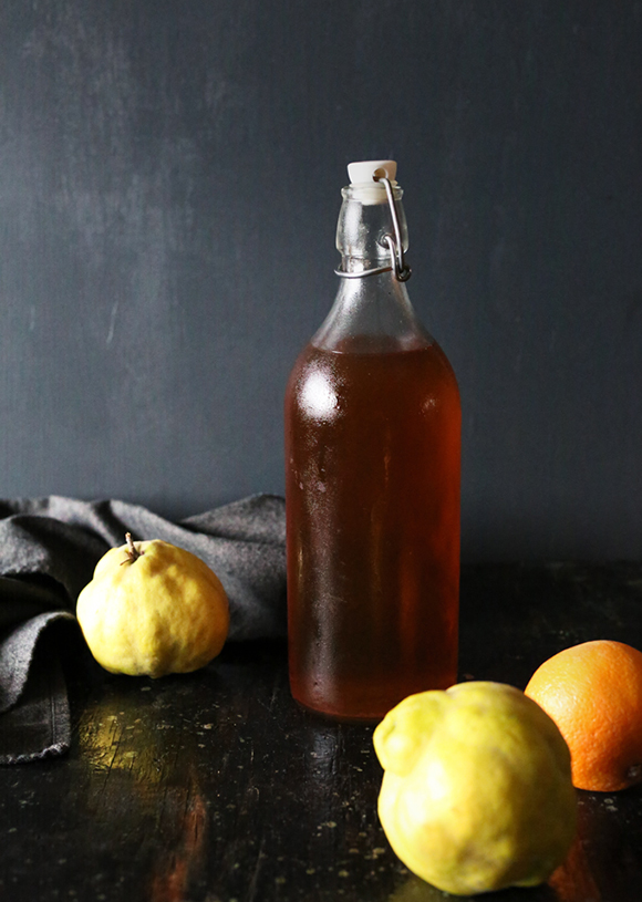 Do-it-yourself Apple and Quince Liqueur